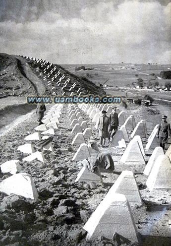 Westwall or Siegfried Line dragon's teeth