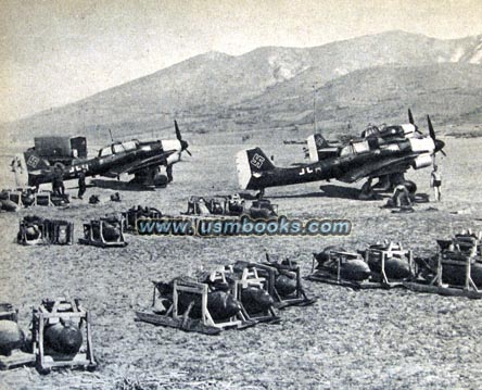 Luftwaffe air field in the Balkans during WW2