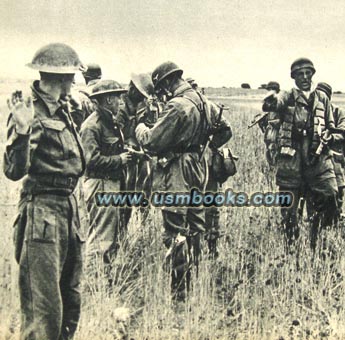 Nazi paratroopers, Fallschirmjaeger Kreta, British POWs