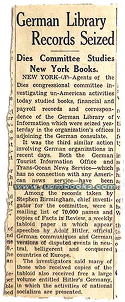 Dr. Matthias Schmitz, German Library of Information New York document seizure