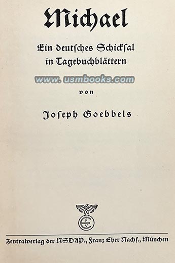 Joseph Goebbels novel MICHAEL