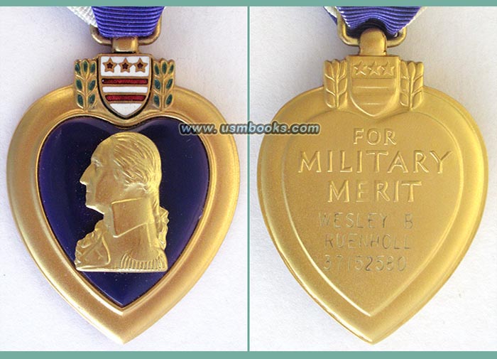 World War II Purple Heart, known veteran