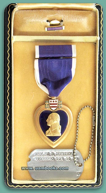 WW2 Purple Heart, GI dog tag