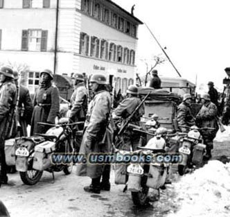 Adolf Hitler in Braunau, SS license plate, SS helmet