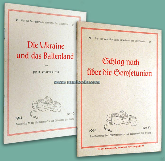 Schlag nach ber den Sowjetunion, Die Ukraine und das Baltenland, 1941