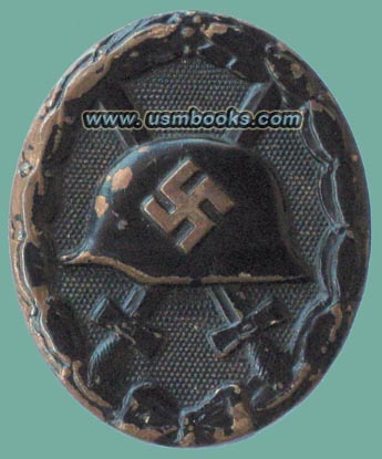 Nazi WOund Badge Black