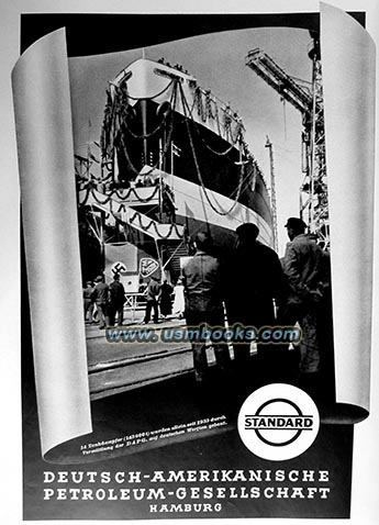 Standard Oil (Deutsche-Amerikanische Petroleum-Gesellschaft) 1938 advertising with Nazi swastika