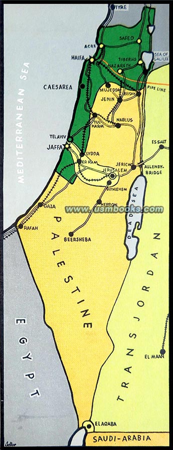 1941 Palestine map