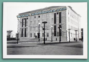 Nazi swastika banners