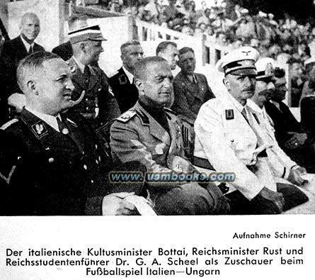 SS-Oberfhrer Dr. Gustav Adolf Scheel, Reichserziehungsminister Dr.Bernhard Rust
